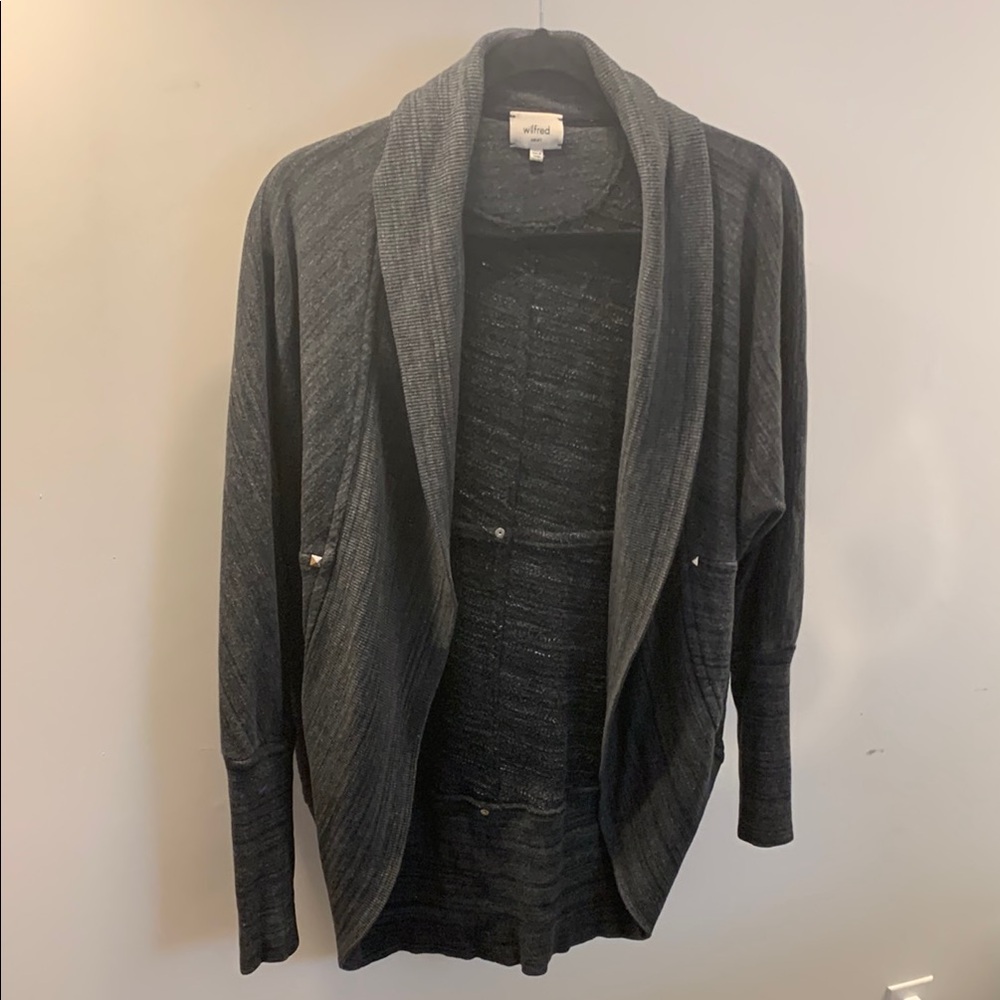 Wilfred Dark Grey Diderot Cardigan